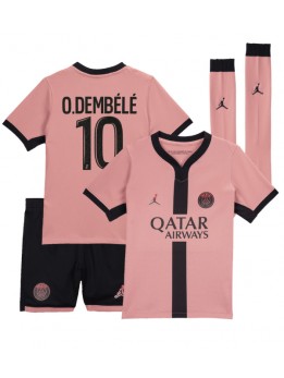 Paris Saint-Germain Ousmane Dembele #10 Replika Tredje Kläder Barn 2024-25 Kortärmad (+ byxor)